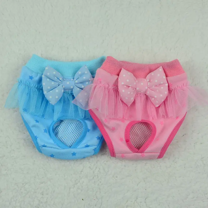 2024 New Dog Cat Panties Cotton Panties Pet Physiological Pants Dog Diaper Clothes Princess Pet Panties Pet Clothing