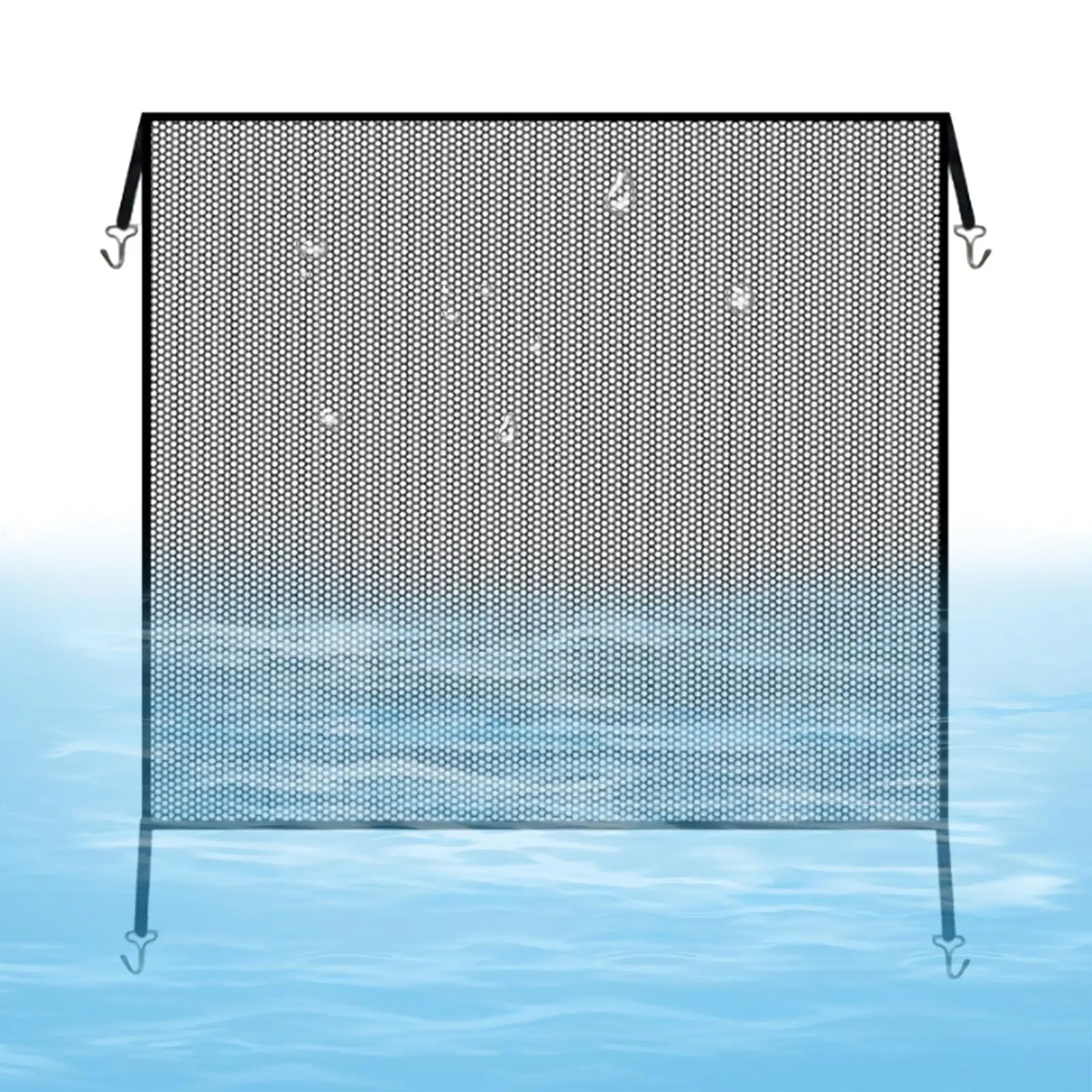 

Универсальный автомобильный радиатор, кондиционер, резервуар для воды, защитная сетка с 4 монтажными крючками, многоразовый фильтр, моющийся