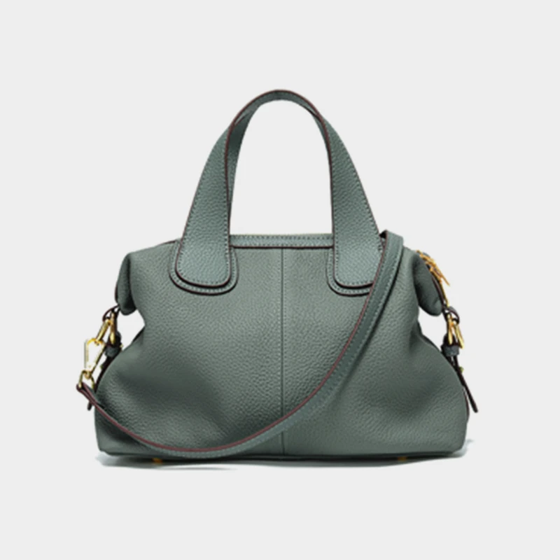 

Hifashion 100% Cowhide Genuine Leather Handbags For Women 2025 Trend Designer Wide Strap Pillow Ladies Shoulder Crossbody Bags
