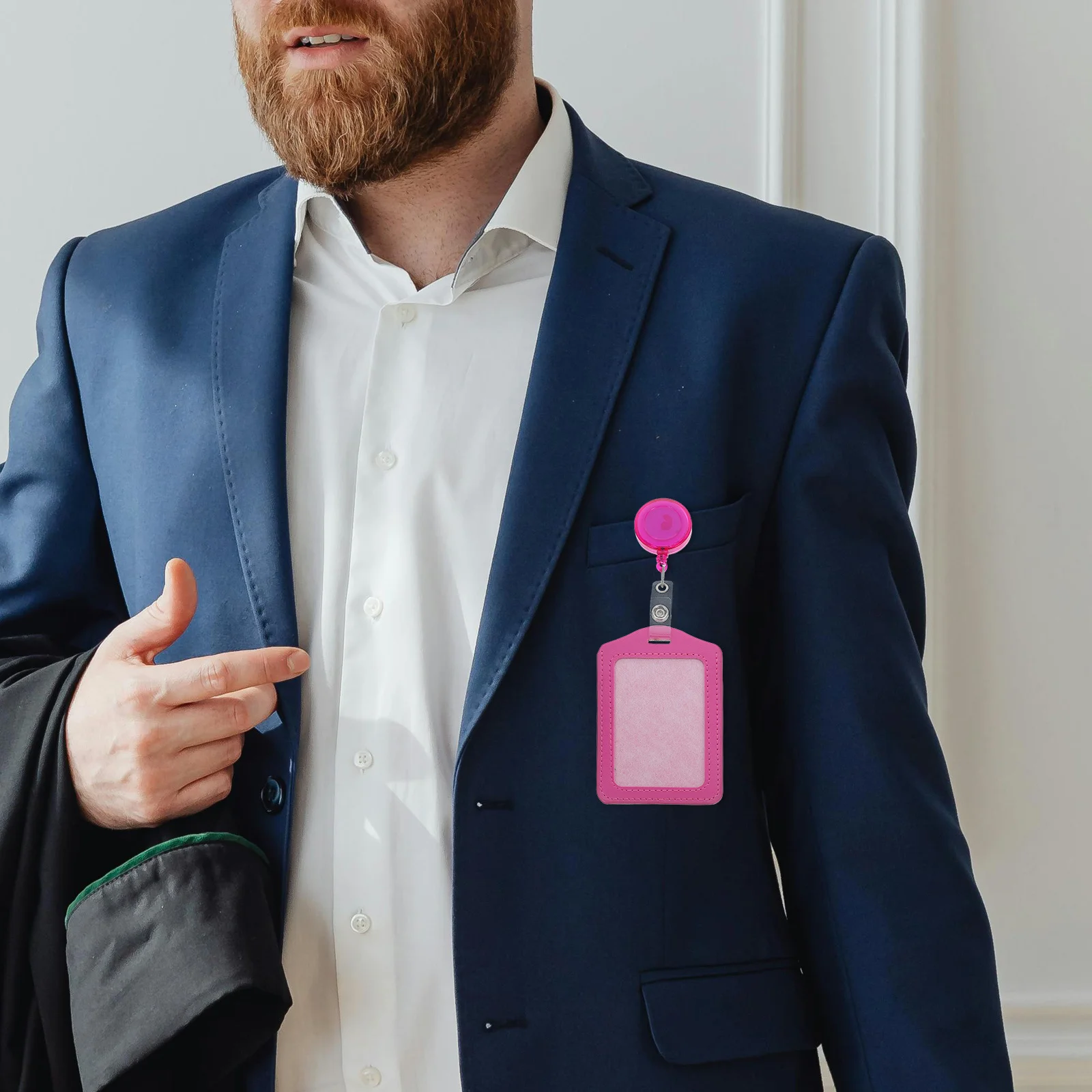 

10Pcs Vertical Style PU Pass Case Badge Holder Business Card Id Holder Mixed Color with Clear Front Window