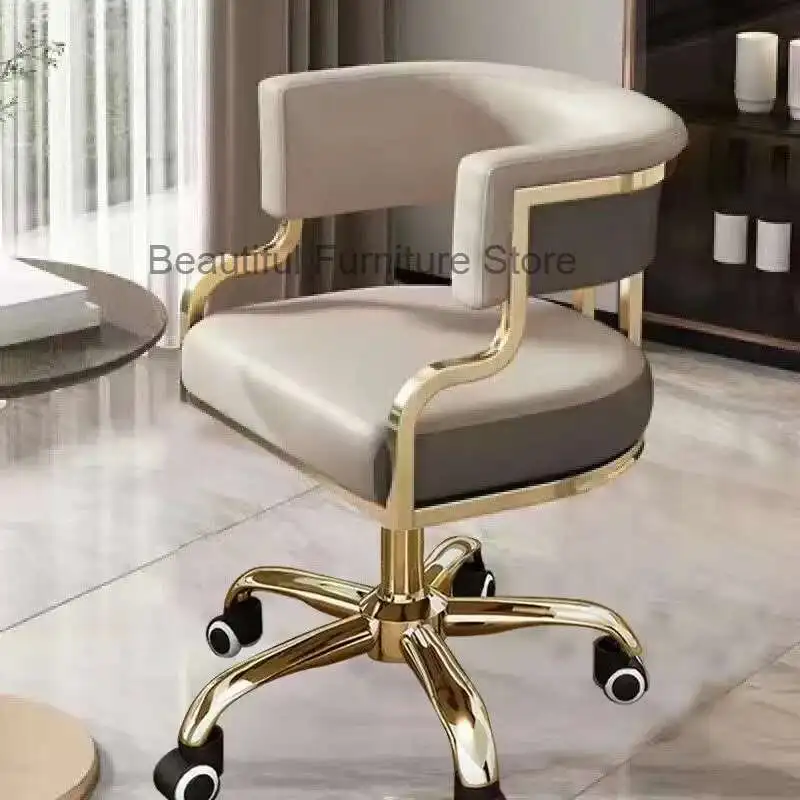 

360 Degrees Rolling Swivel Styling Barber Chair Lounge Manicure Beauty Salon Barber Chair Reclining Hair Cadeira Salon Furniture