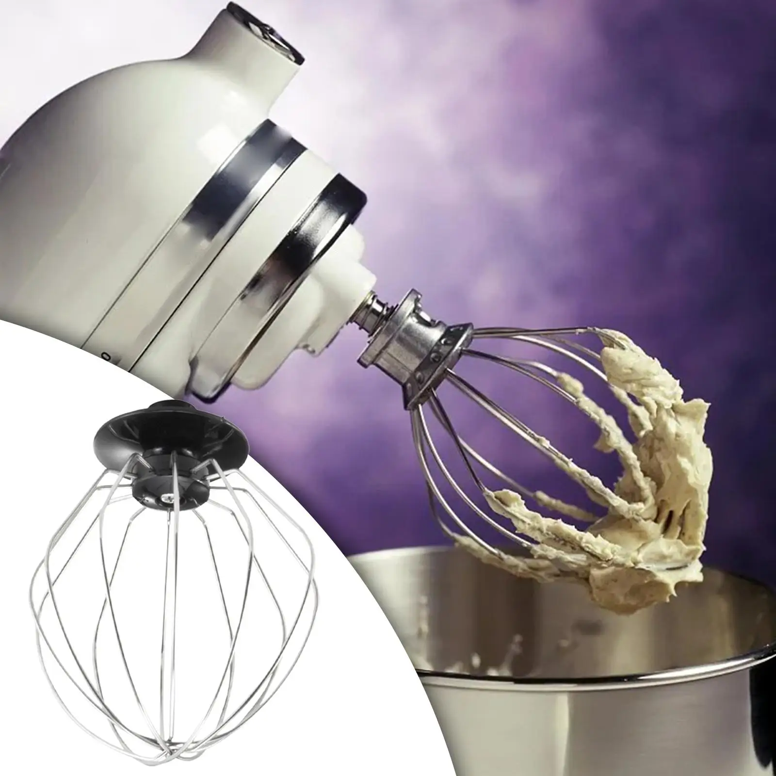 سلك سوط دقيق كعكة بالون خفقت الفولاذ المقاوم للصدأ آيء النمام خفق البيض #4