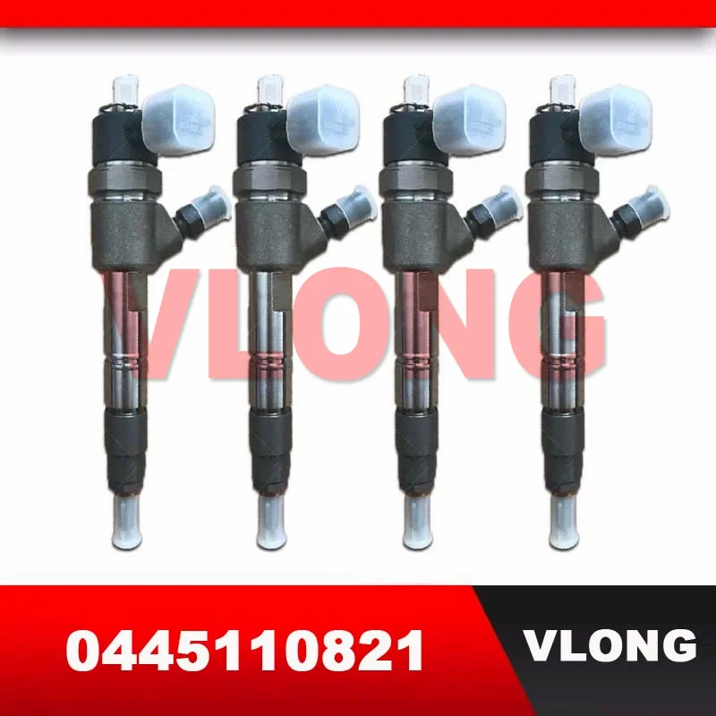 

4PCS Genuine New Common Rail Inyector Assy Diesel Fuel Injector Assembly For Volvo Excavator Z20200121 0445110821 0 445 110 821