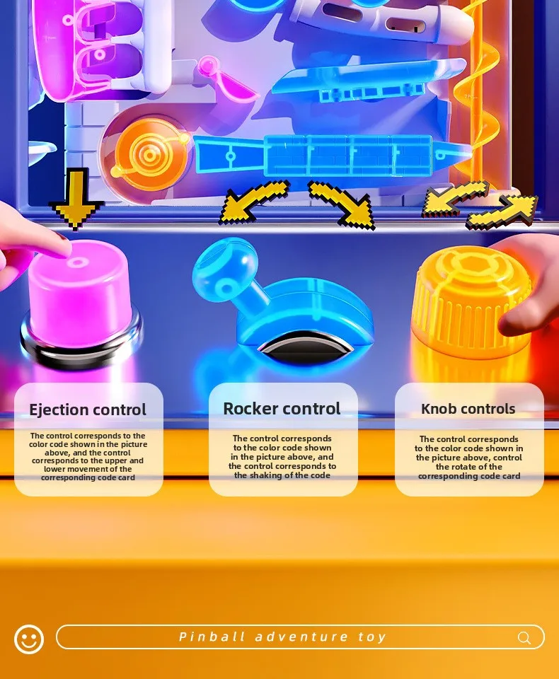 Pädagogisches Montessori-Spielzeug Mehrstufiges Kugelbahn-Abenteuer-Spiel Interaktives Modell für Gehirntraining Weihnachtsgeschenk für Kinder – Detail 8
