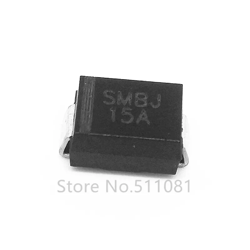 50PCS  SMBJ15A SMB DO-214AA 600W SMD TVS 15V