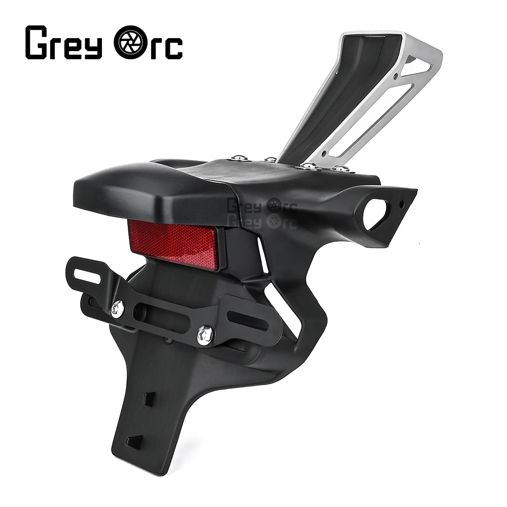 YZF R6 قطعة من نسيج لياماها YZFR6 YZF R6 2017-2020 2018 2019 اكسسوارات دراجة نارية واقِ الطين الخلفي لوحة ترخيص حامل