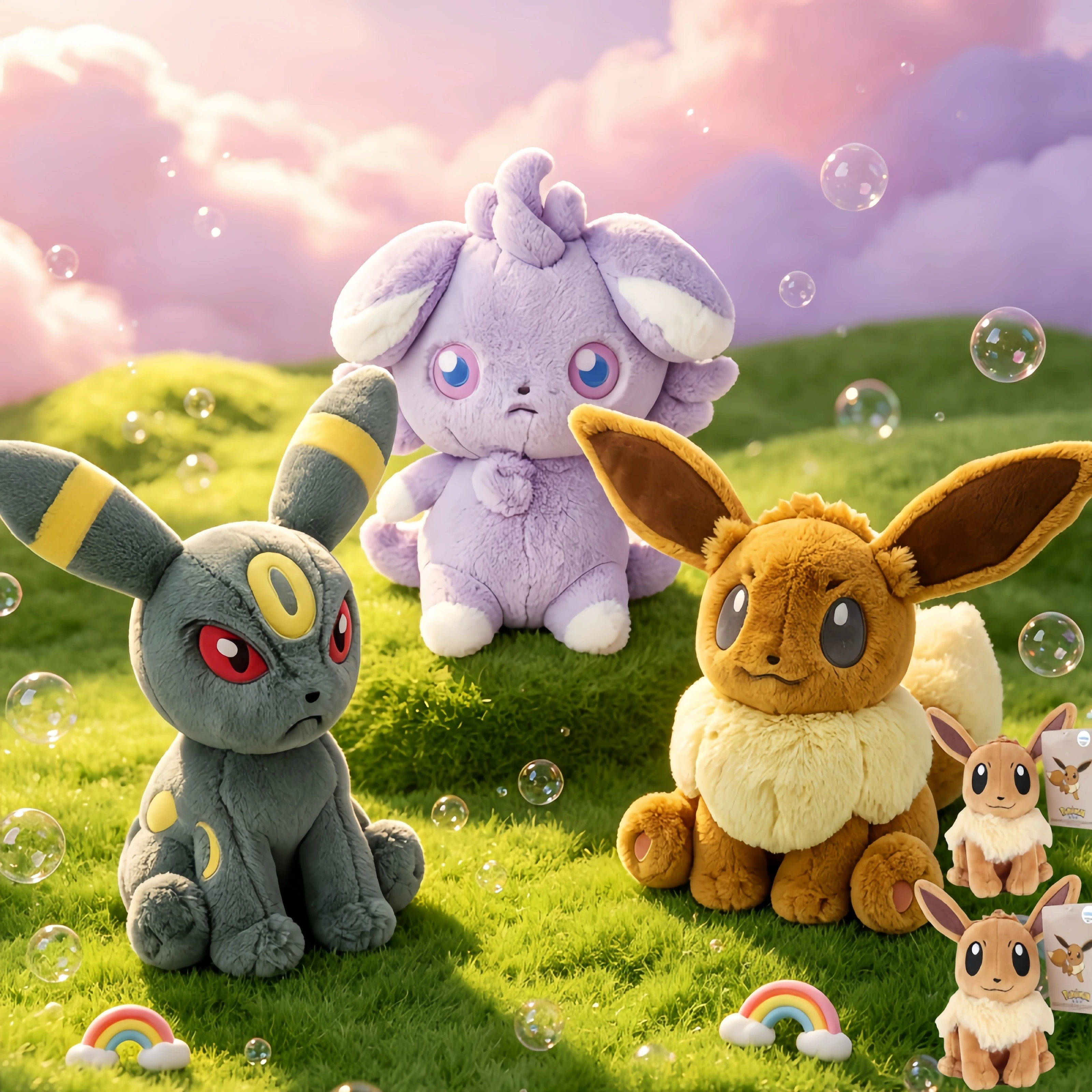 Z-A Seria Miękkich Przytulaków Pluszowa Mega Lalka Espurr Meowstic Eevee Umbreon Peluche Squirtle Bulbasaur Charmander Super Miękka Pluszowa Lalka