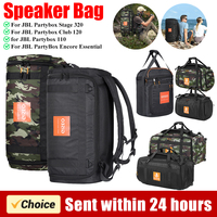 Speaker Bag Travel Case Shockproof Portable Carry Tote Bag Backpack Adjustable Strap for jbl PartyBox Stage 320/Club 120/110
