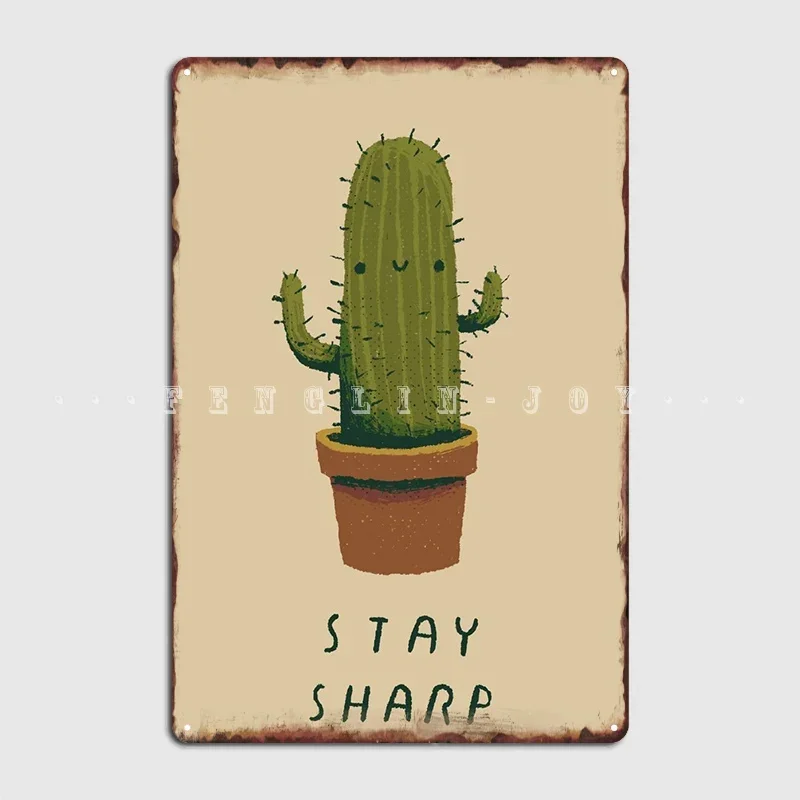 Stay Sharp Poster Metal Sign Club Staircase Custom Bar Bedroom Indoor Decor Posters Home Wall Decor Room Decoration