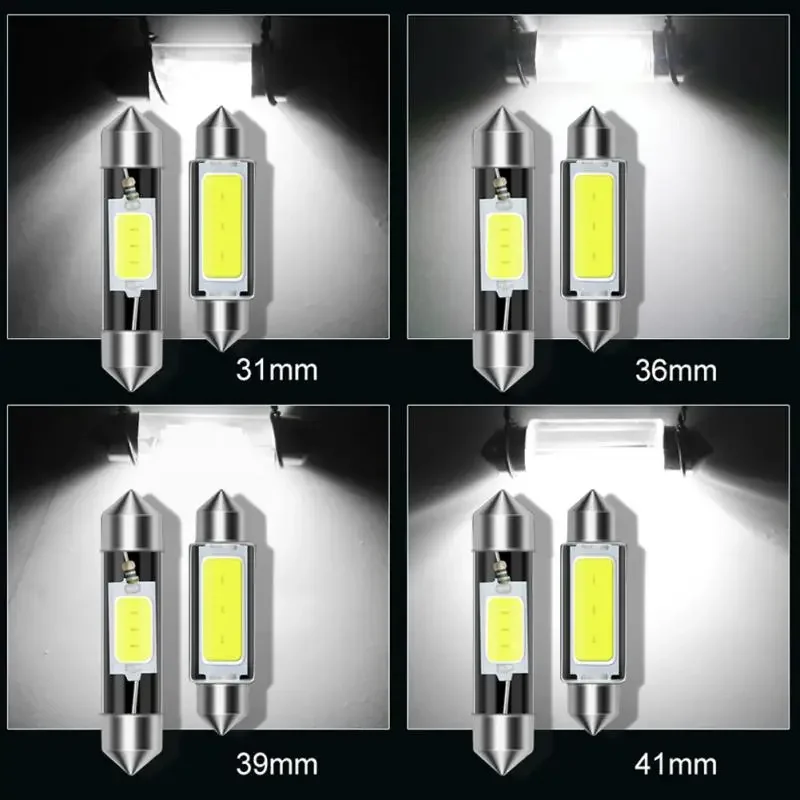 LED Bulb Canbus 31mm 36mm 39mm 41mm White Led Car Interior Light Dome Reading License Plate Lamp Car Lights