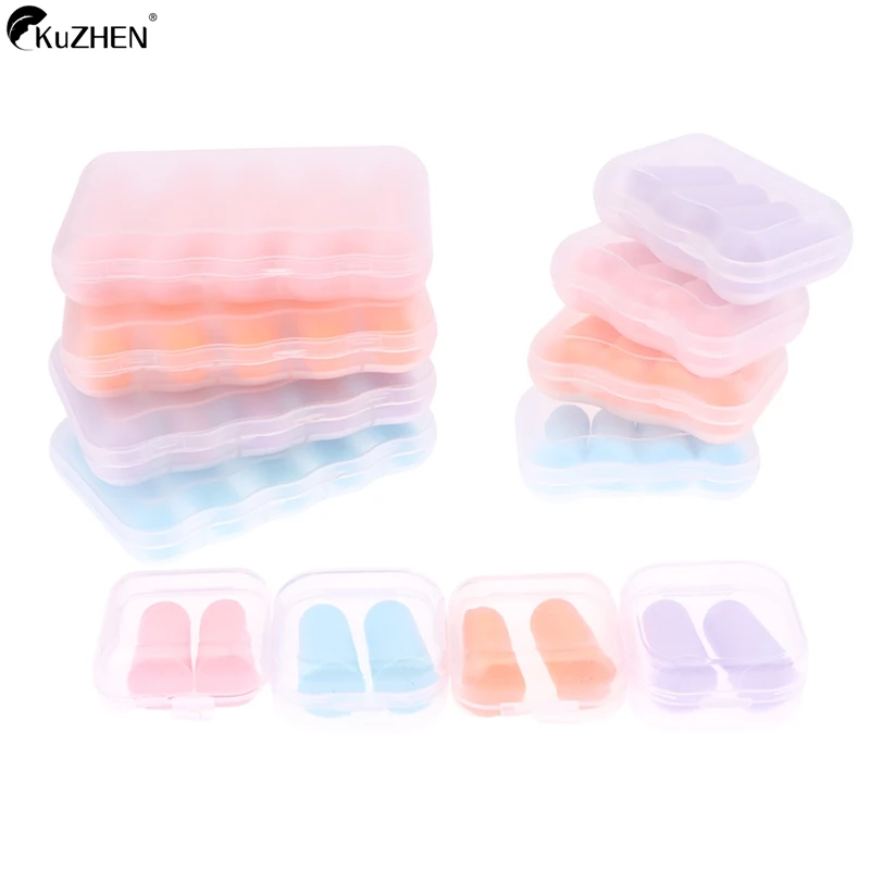 2/4/10Pcs Sleeping Ear Plugs Earplugs Noise Reduction EarPlug Foam Sleep Anti Noise Reduction Music Canceling Insulation Earplug