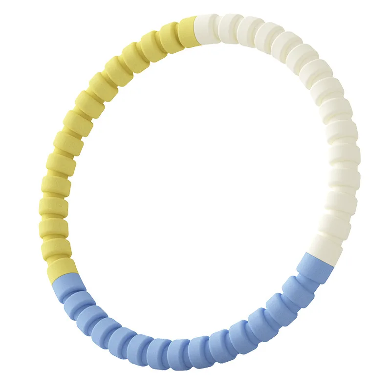 Colorful Detachable Thickened Children Sport Hoops for Abdominal Compression and Waist Slimming, Adult Fitness Foam Fitness Hoop