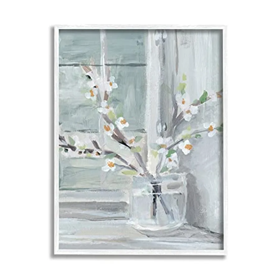 

Abstract White Flower Window Sill Contemporary Still Life
