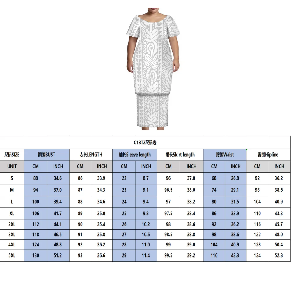 Nouveau Samoan créatif usage quotidien imprimé fleuri femmes Puletasi hauts et robes longues robes de fête de Festival polynésien