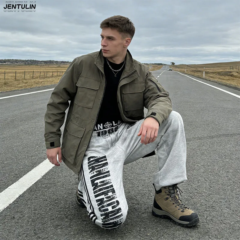 Streetwear Sweatpants Y2K Pants Harajuku Hip Hop Gothic Retro Stripe Baggy Casual Pants Men Women Elastic Waist Jogging Pants