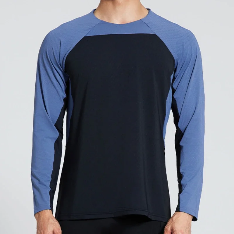 

Men's Gym Running Quick Dry Long Sleeve Jogging Sports T-shirt Bodybuilding Crew Neck Swearshirt Athletic Undershirts