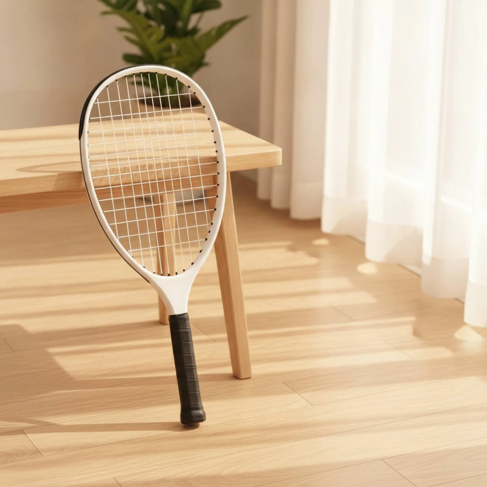 Raqueta de Tenis de Fibra de Carbono de Larga Duración, Raqueta de Tenis de Material Compuesto de Carbono, Raqueta de Material Compuesto Estable y Receptiva