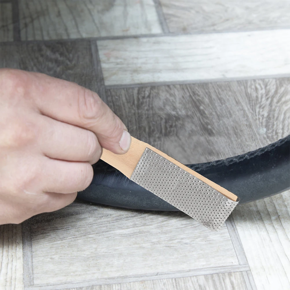 

10pcs Tire Rasp File Bicycle Repair Tool Stainless Steel Wood Handle For Bike Motorcycle Car Accessory Tire Repair Kit