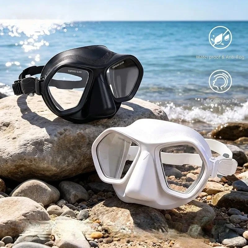 for  Free Diving Mask High Definition Tempered Glass Low Volume Snorkeling Scuba Diving Mirror