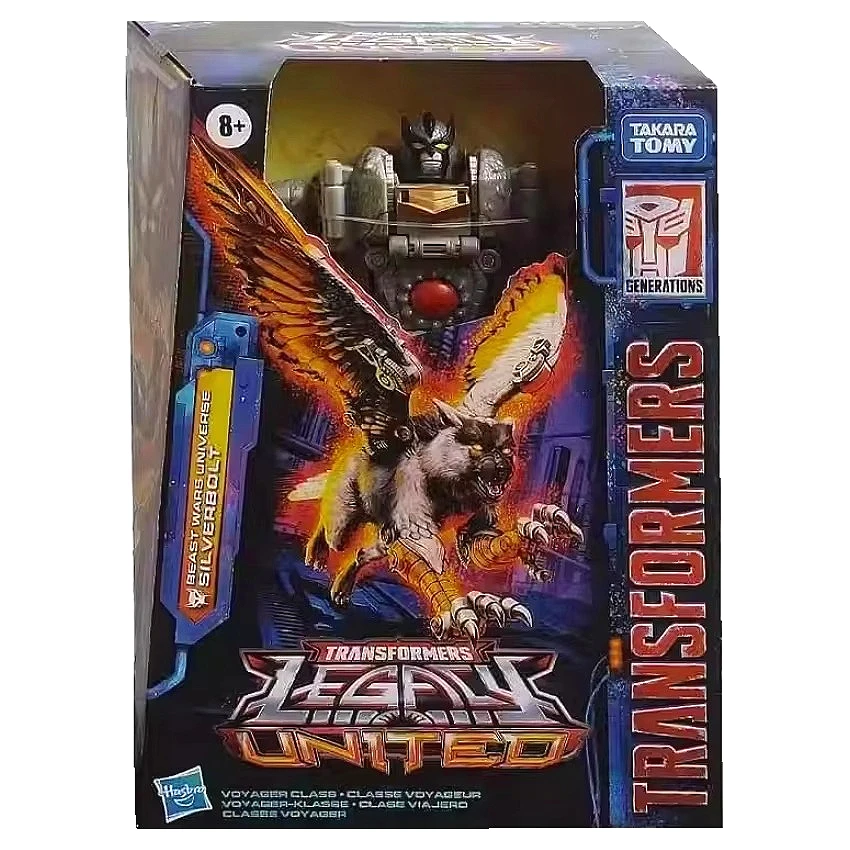 In Stock Hasbro Transformed Toys Legacy United Voyager Beast Wars Universe Silverbolt Flying Dog Anime Action Figures Hobbies