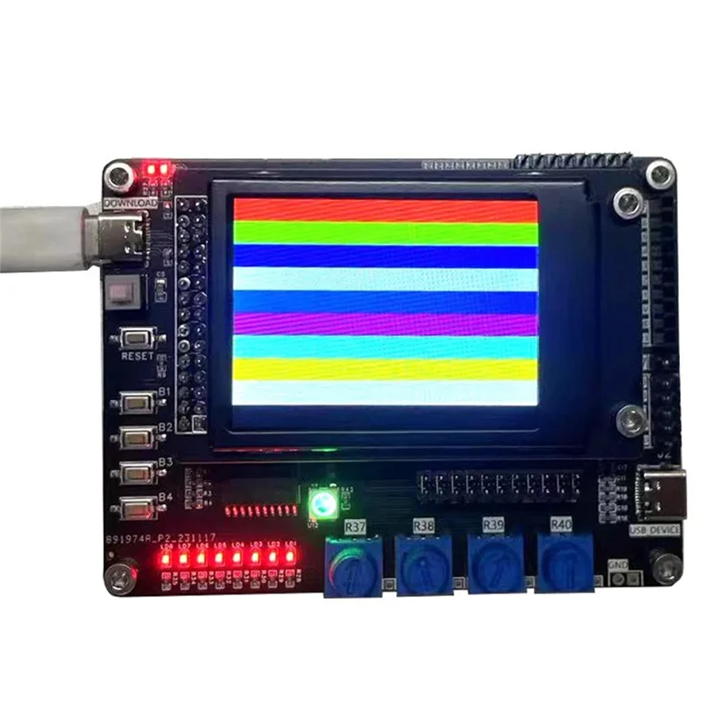 Placa de desenvolvimento Iot Stylish-STM32G431 CT117E-M4 com módulo de exibição LCD de 2,4 polegadas Código de jogo integrado