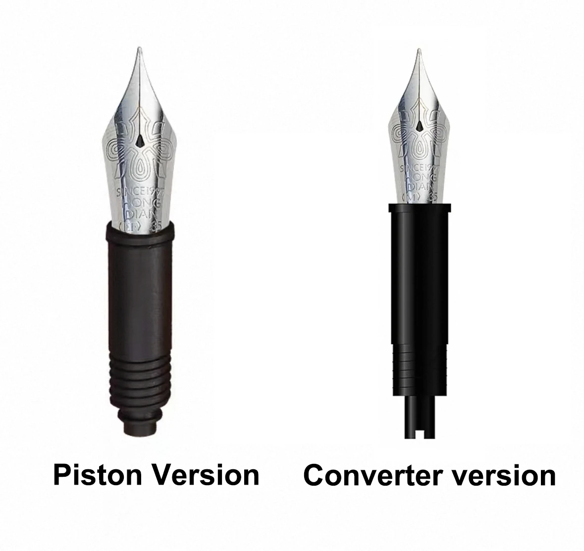 No.6 HongDian Soft Nib EF F M Assembly Converter/Piston Version Fountain Pen Nibs for Calligraphy Writing supplies Stationery