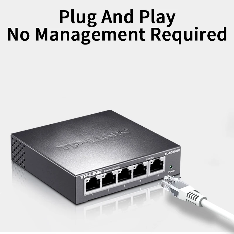 TP-Link 5 منافذ جيجابت إيثرنت محول 1000BASE-T محول الشبكة التوصيل والتشغيل محور الشبكات الإنترنت الفاصل TL-SG1005D #5
