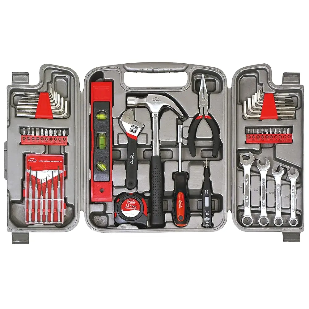 

Tools 53 Piece Home Repair Tool Set With Toolbox Storage Case, Basic Tool Set For General Household Repairs And Diy, Ludes Most