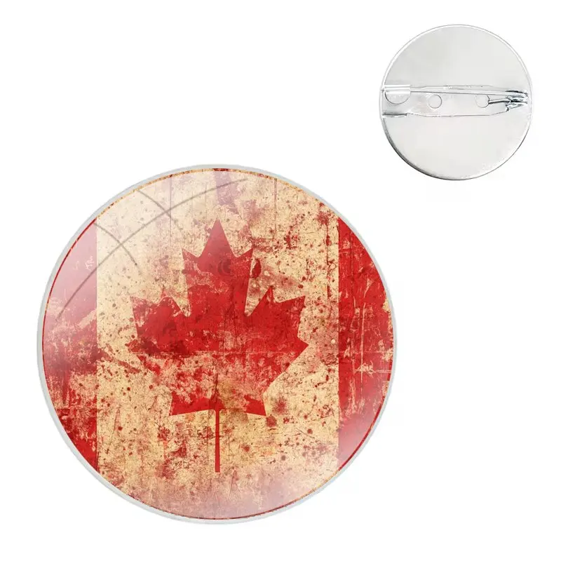 Canada flag maple leafs Badge Brooch Pin Accessories For Clothes Backpack Decoration gift