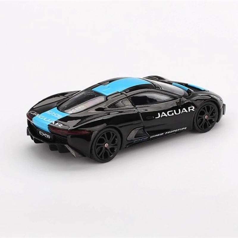 MINIGT 1:64 Jaguar C-X75 Czarny 1070 Symulacja Model Samochodu ze Stopu Kolekcja Zabawek Prezent
