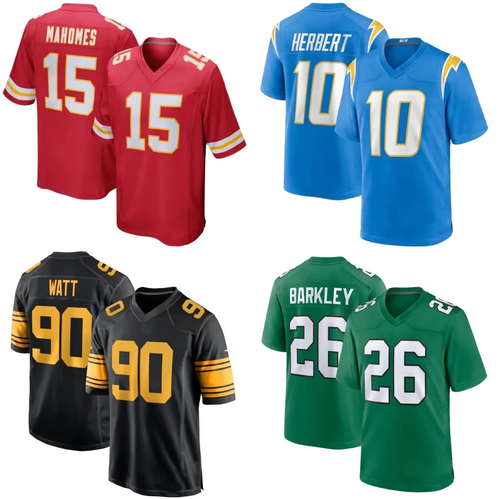 

Wholesale Embroidered San Francisco Purdy Rodgers Barkley Hurts Watt Metcalf Parsons Goff Hutchinson Love Football Jerseys