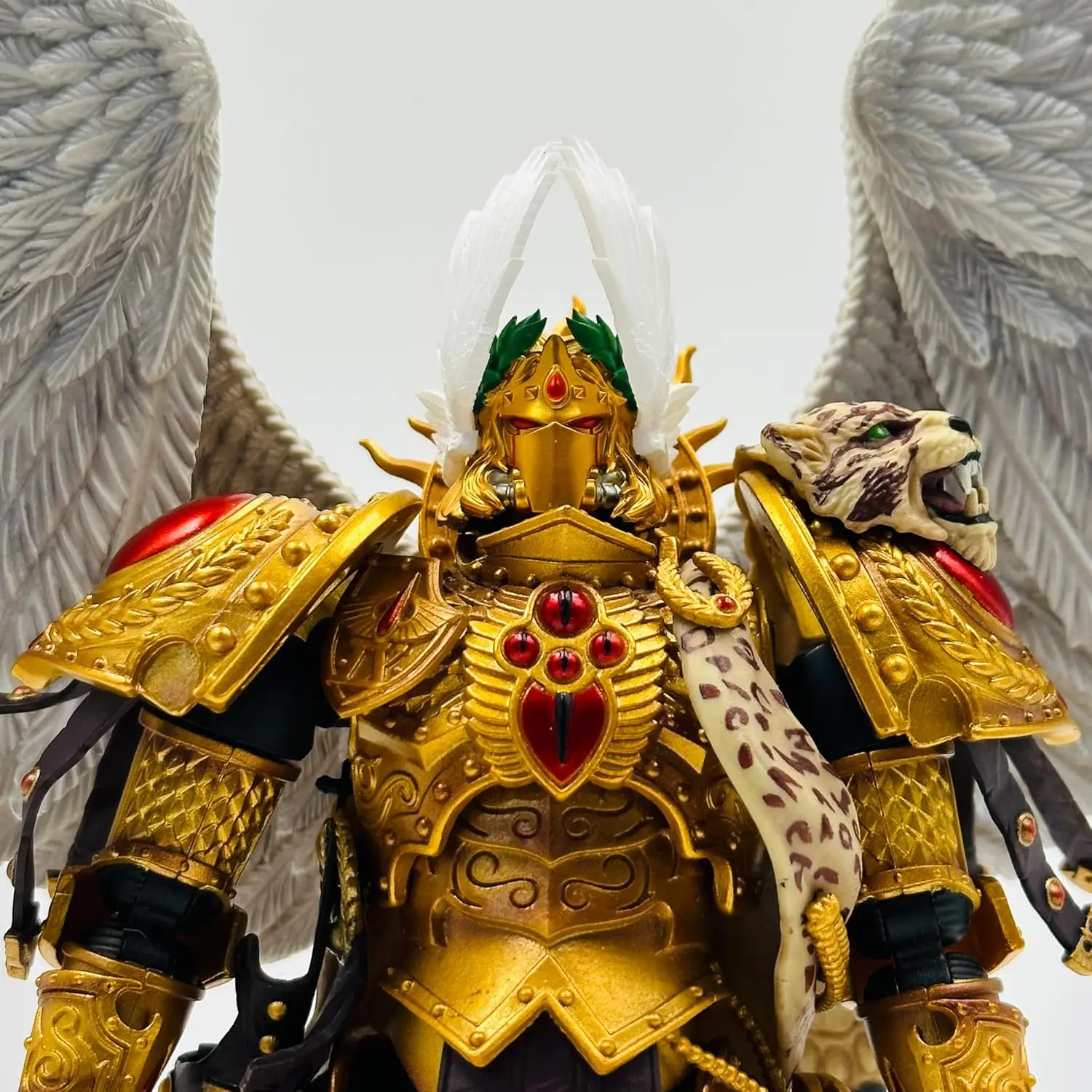 อะไหล่หมวก TOYVERSE JOYTOY 1/18 Warhammer อุปกรณ์เสริม Blood Angels Sanguinius Primarch 2 รุ่น
