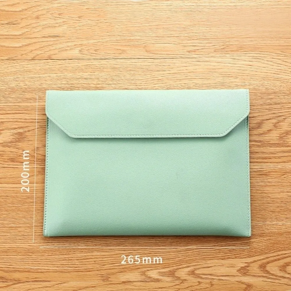 Portable PU File Folder Large Capacity Multi Functional Document Bag Waterproof Handbag Document Storage