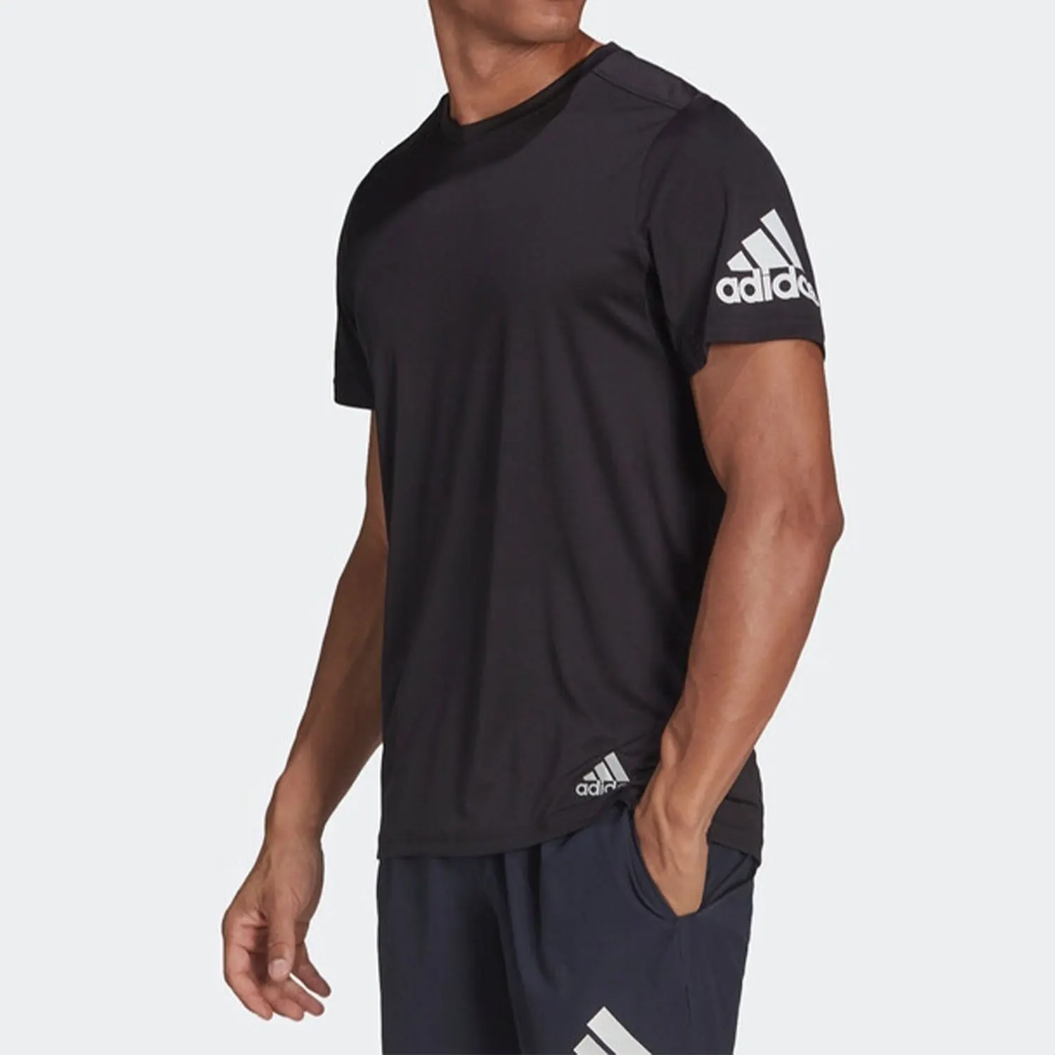 

Adidas Official Authentic Summer New Men's Running Training Sports Short Sleeve T-shirt HB7470