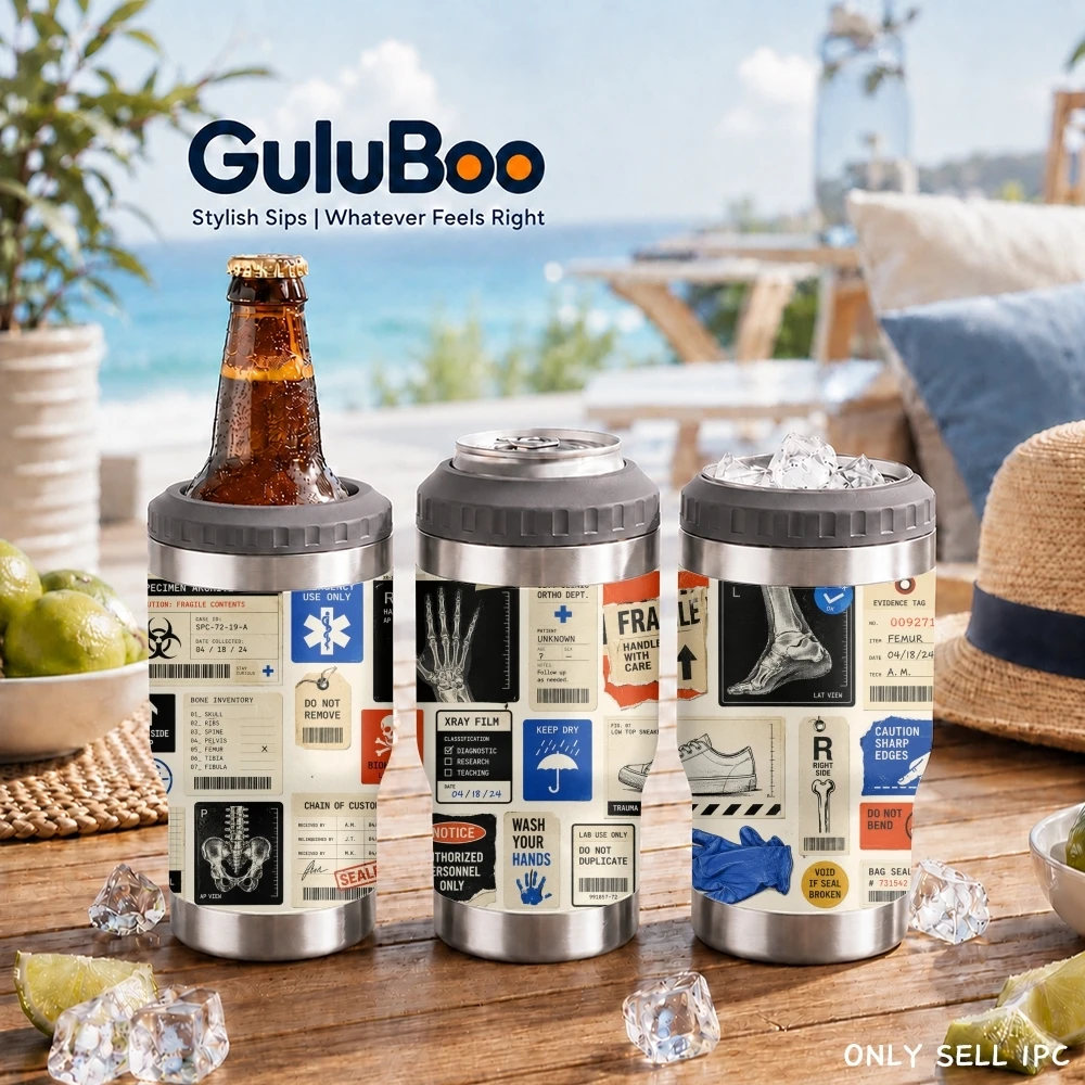 Perspective of the Skeleton Vacuum Flasks 4-in-1 Versatile Cooler: One Cup, Total Freedom from Brews to Beer