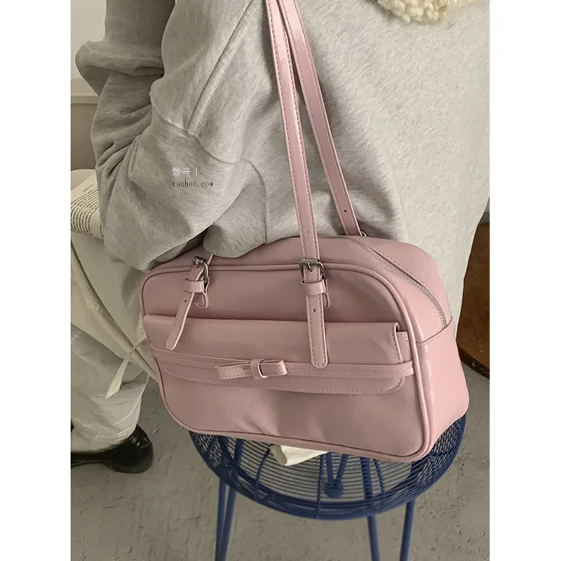 

Miyagawa Korean Niche Underarm Bag for Women New Sweet Bow Tie Causal Large Capacity Handheld Commuting Bags