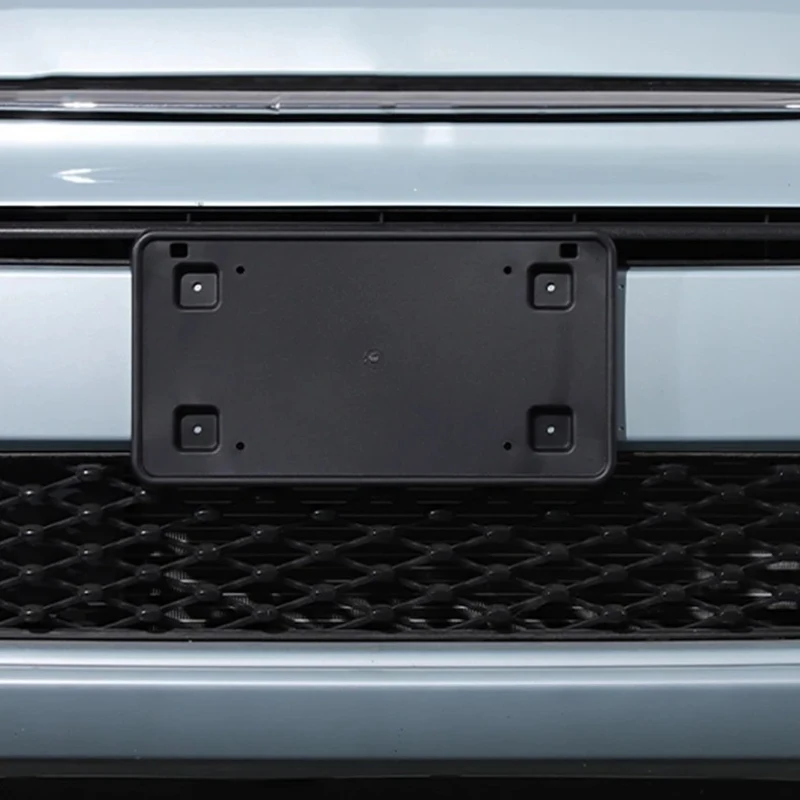 

For Fiat 500 2016-2025 ABS Black Car Front License Plate Holder Car Accessories(US Version)