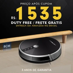 Aspirador de Robô LIECTROUX C30B, Auto Recarga, Sucção Forte 5000Pa, Aspiração Robótica e Esfregona com Esfregona, Controlo de APP ligado WiFi Funciona com Alexa, Ideal para Carpetes de Pêlo de Animais de Estimação asp