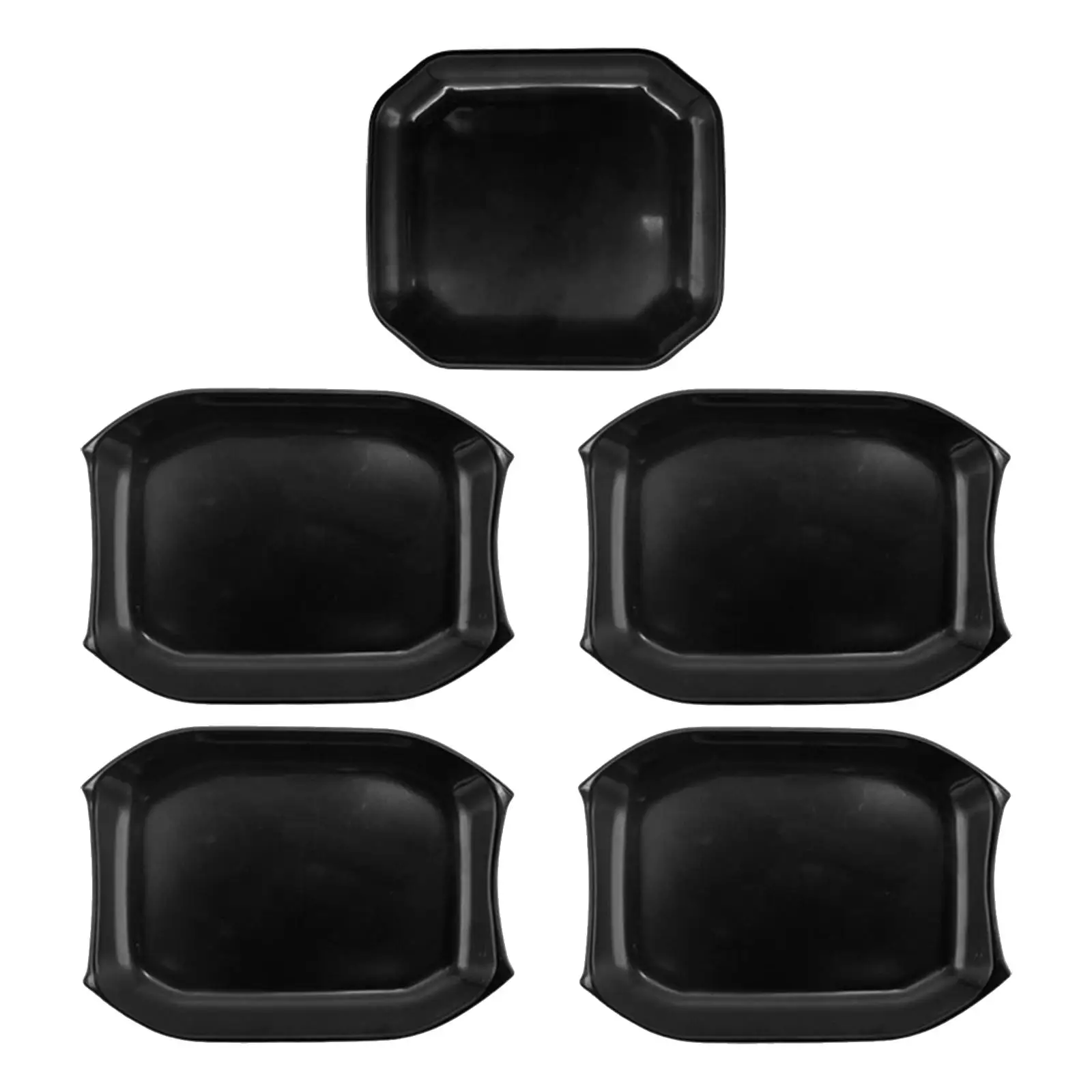 5 Pieces Door Handles Bowl Cover Trim Decal Bezel Outer Door Bowl Trim Sticker