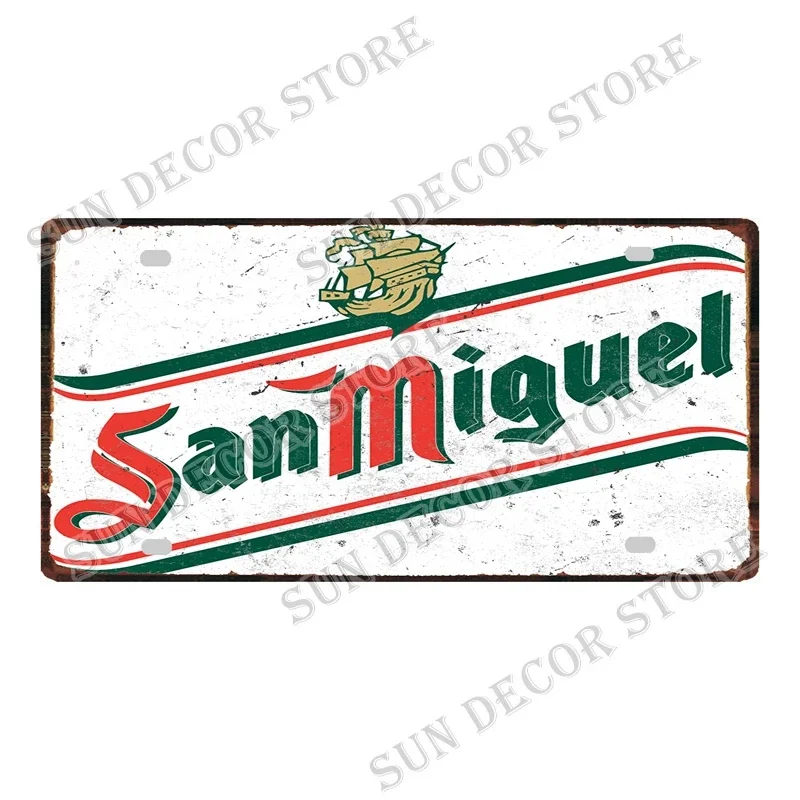 LEO SINGHA Westvleteren Beer Car License Retro Metal Sign Plaque Decoration Room Man Cave Club Wall Decor Plate 6x12Inch C-470