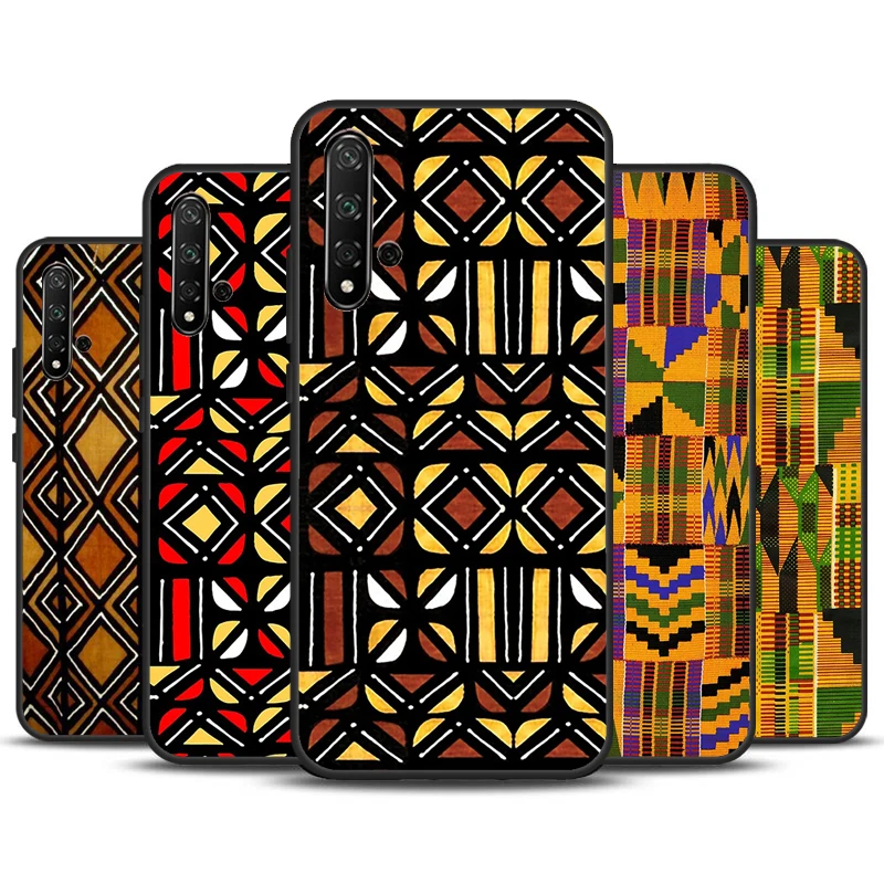 African Wax Print Design Cover For Huawei Nova 10 9 SE 11i 8i 7i 3i Y90 Y91 Y70 Y60 Y61 5T P30 P60 Pro P40 Lite Case