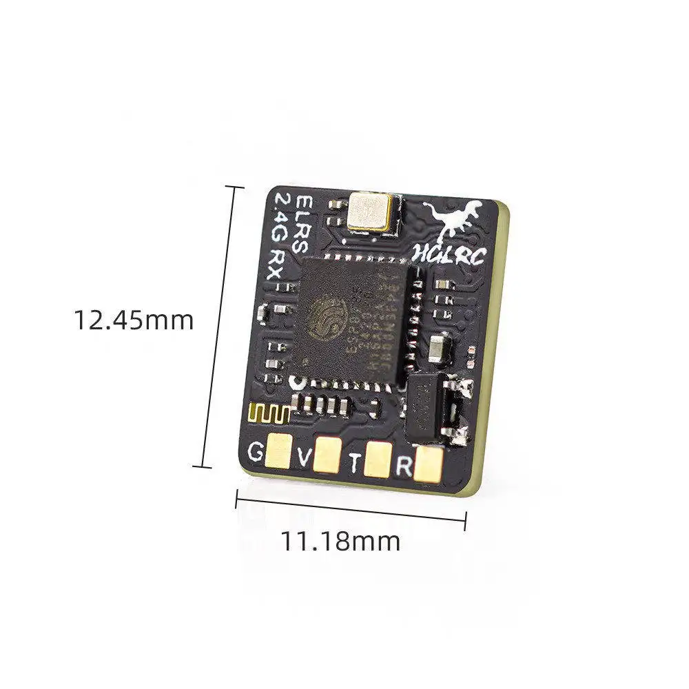 HGLRC ELRS 2.4G Receiver, High Refresh Rate, Compact Size, Long Range for RC FPV Drone