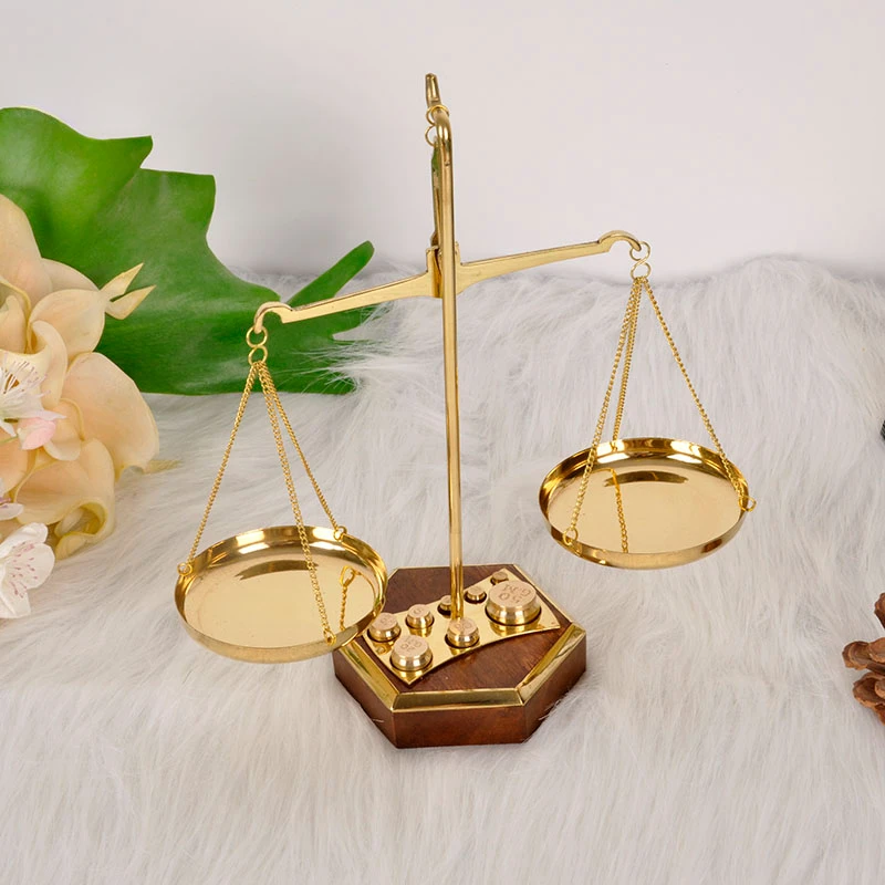 Copper Balance Adornment Lawyer's Office Pure Copper Opening Retro Desktop Fortune Scale Legal Gift