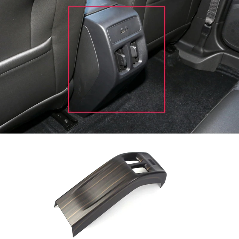 Wood Pattern for Chevrolet Trax 2023 2024 Car Air Conditioning Vent Outlet Cover Trim Sticker