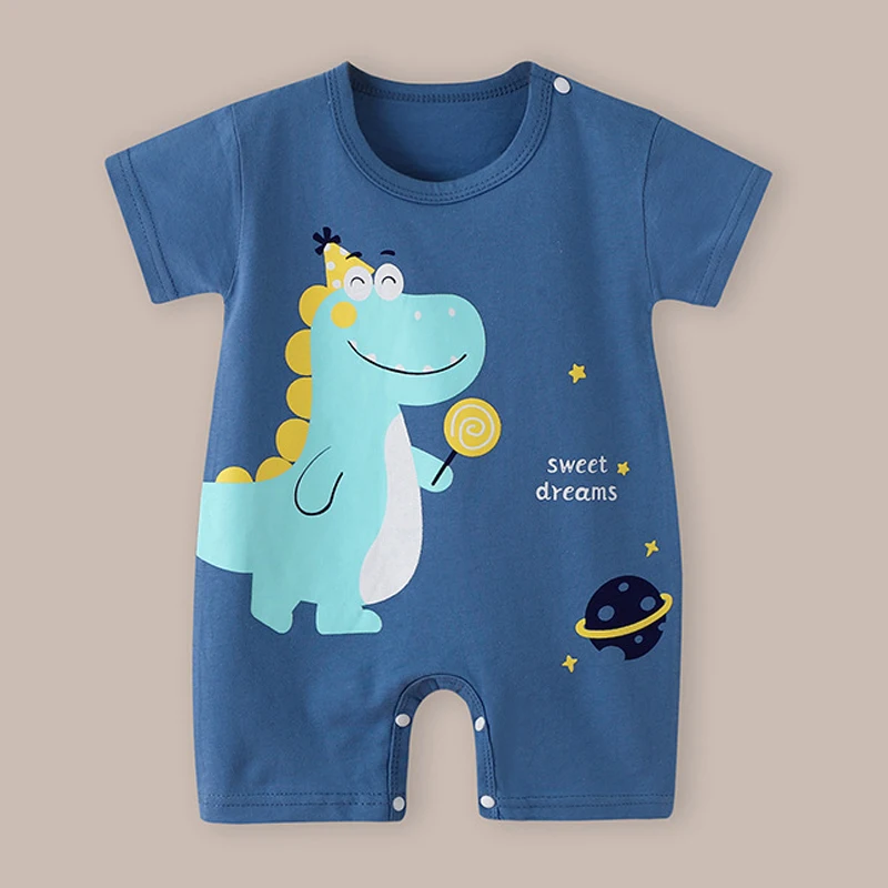 Baby romper Cartoon Toddler Ice Cool jumpsuit newborn cotton short sleeve baby girl boy clothing DS29