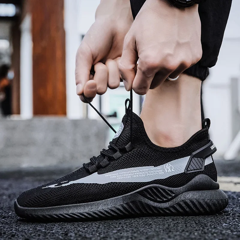 

Spring Autumn Breathable Men's Vulcanize Shoes Light Outdoor Sports Shoes Comfortable Soft Sneakers Mens Athletic Training Shoes