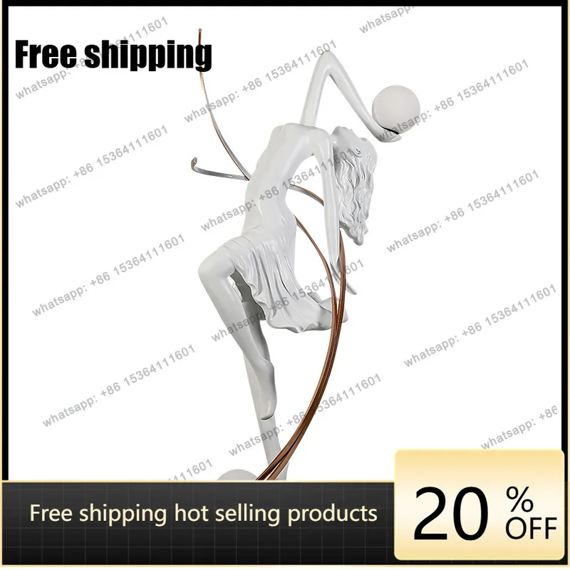 Factory Direct. Muse Sculpture Floor Model Room Abstract Art Ornament Dance Gymnastics Personality Ornament