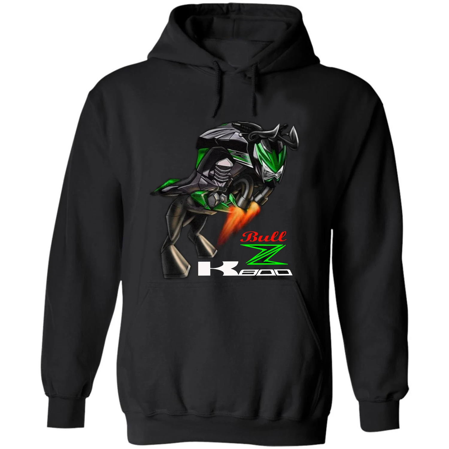 

Classic Japanese Motorcycle Z800 Bull Transfiguration Inspired Pullover Hoodie 100% Cotton Casual Mens Sweatshirts Streetwear