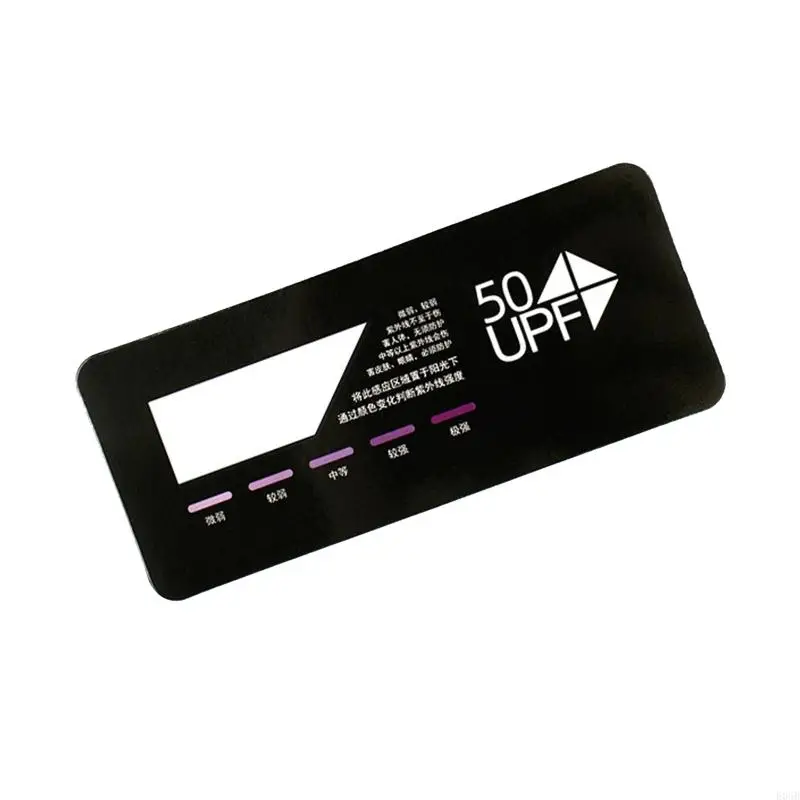 E06B UV Light Lamp Life Test Paper 파충류 테라리움 UVB 테스트 카드 UV 강도 테스트