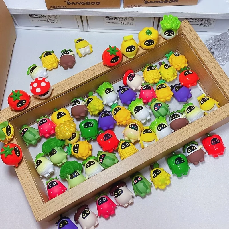miHoYo Zenless Zone Zero Bangboo Garden Kingdom Series Blind Box Leuke Mini Groente Fruit Figuur Desktop Decoratie Model Cadeau